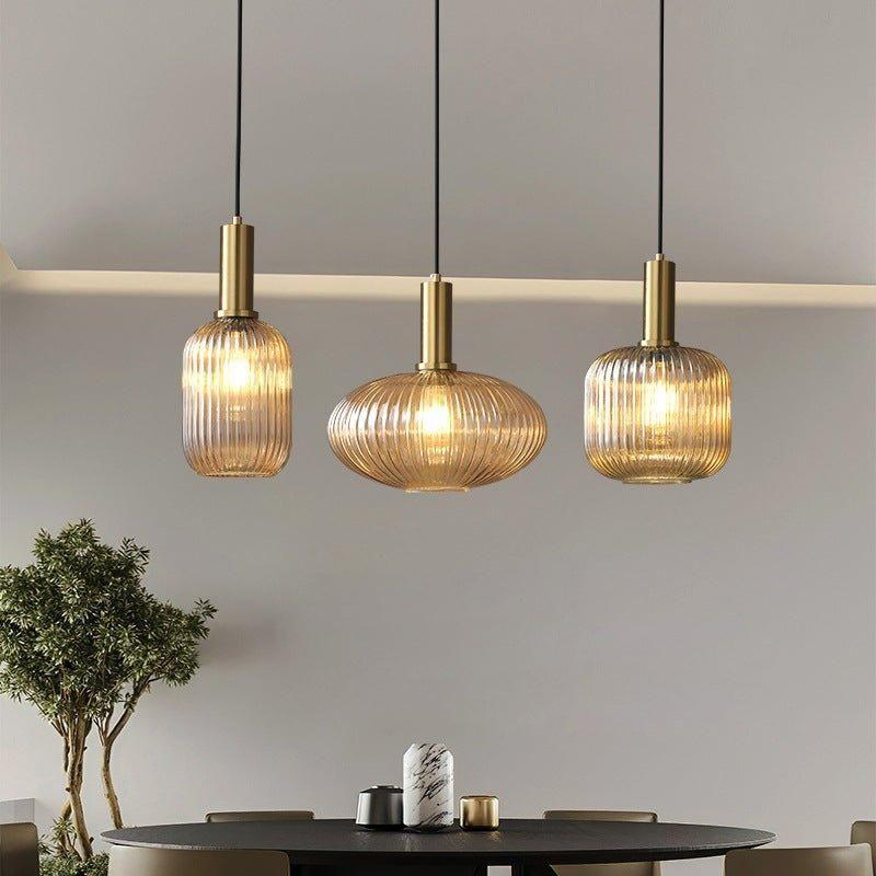 Vitralia Hanglamp van Gekleurd Glas in Retrostijl