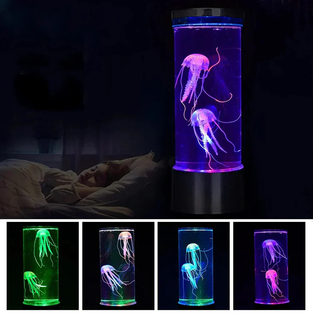 LED Jellyfish Lava Lamp Soothing Ambient Light for Any Room