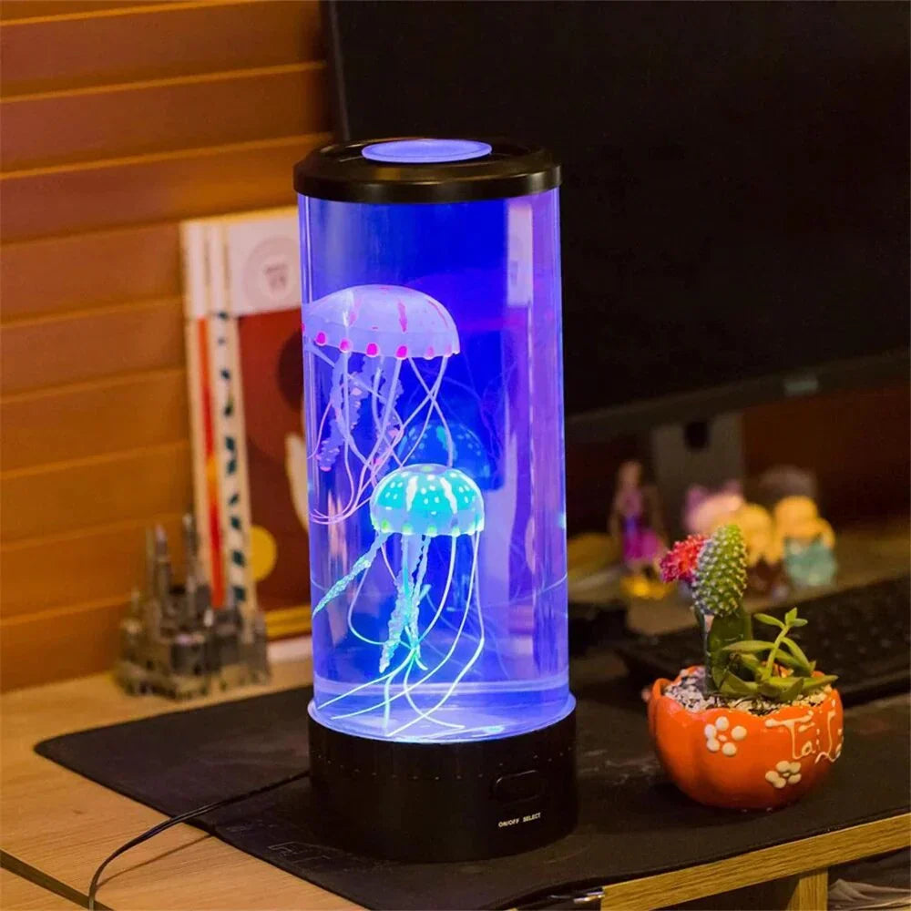 LED Jellyfish Lava Lamp Soothing Ambient Light for Any Room