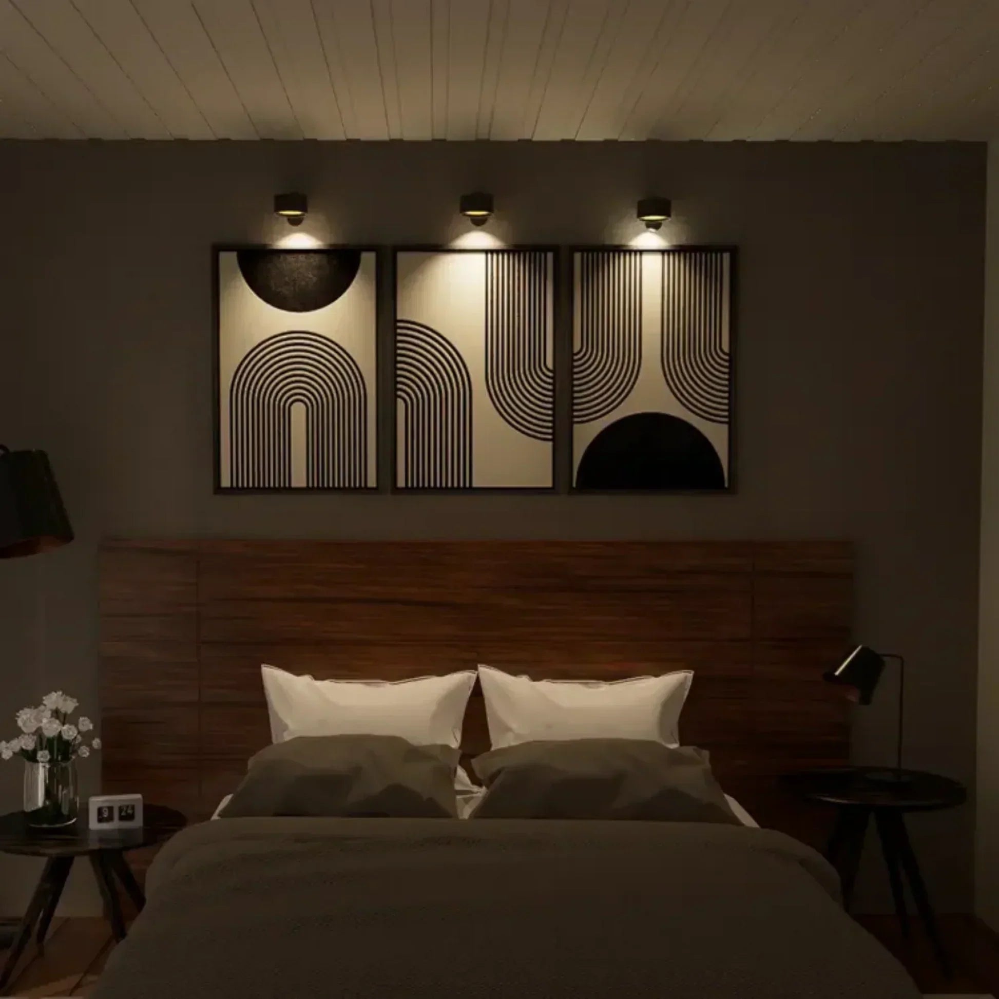 Wireless LED wall lamp for sticking, flexible wall lamp for indoor and outdoor use