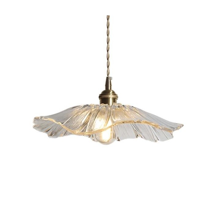 Vintage Inspired Glass Flower Pendant Ceiling Light