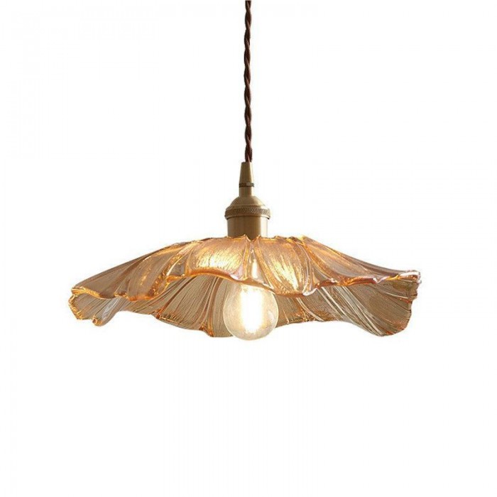 Vintage Inspired Glass Flower Pendant Ceiling Light