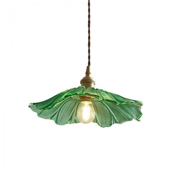 Vintage Inspired Glass Flower Pendant Ceiling Light