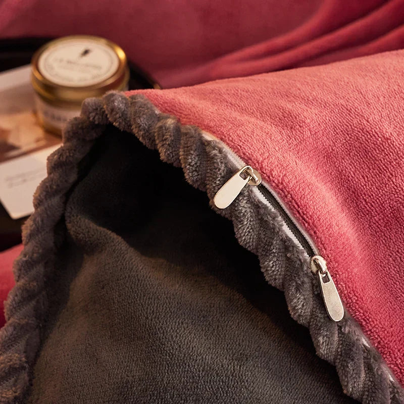 Winter Warm Duvet Cover Set Soft Touch Bedding