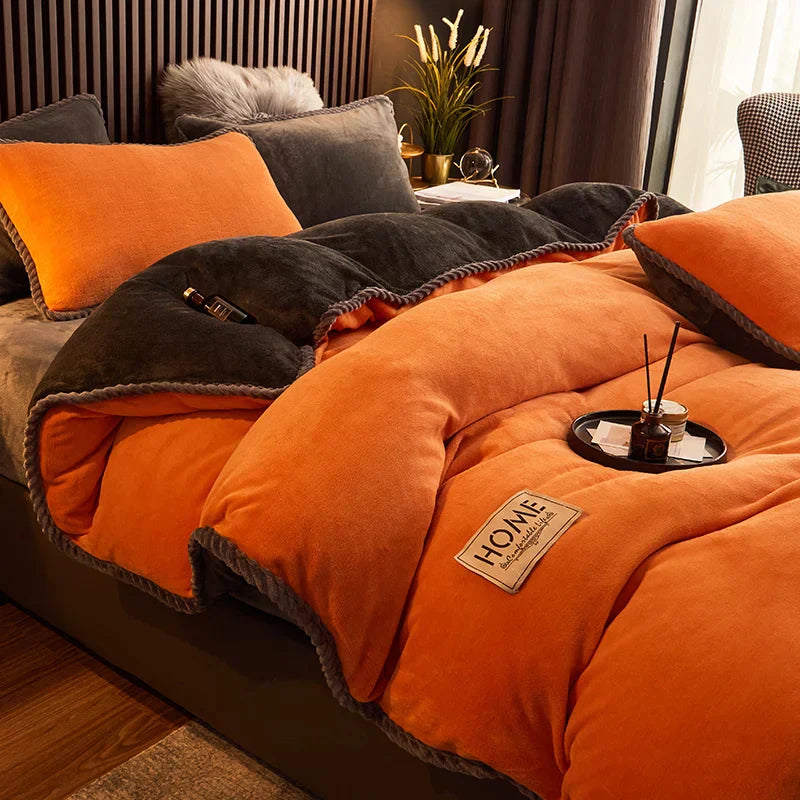Winter Warm Duvet Cover Set Soft Touch Bedding
