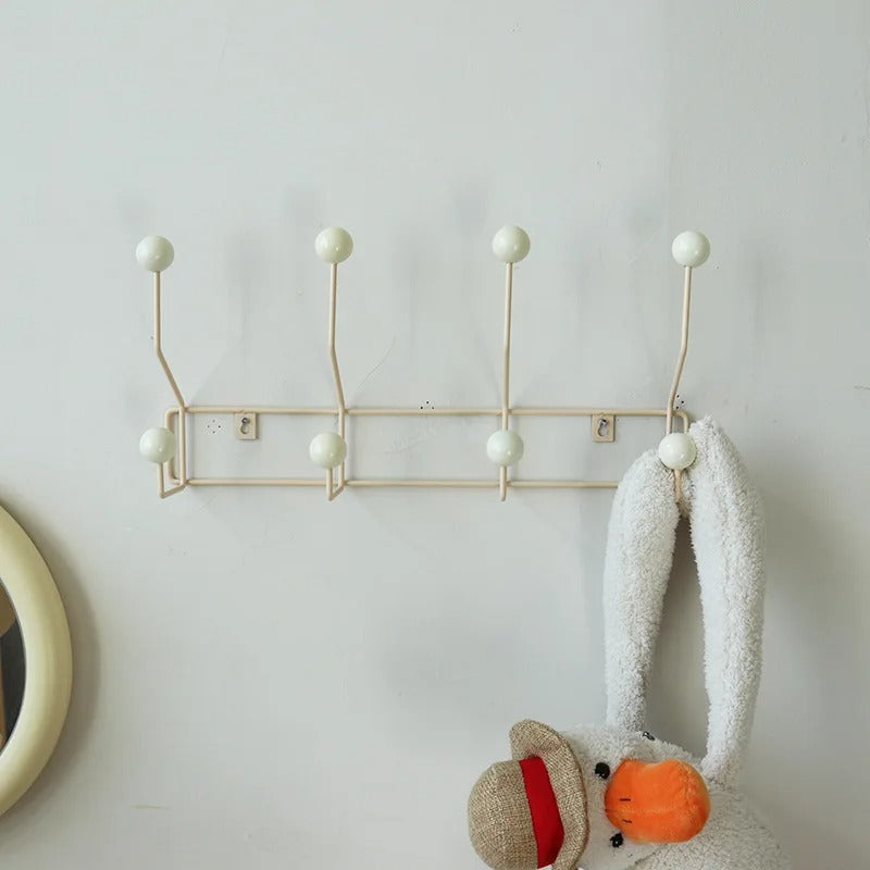 Minimalist Ball Hook Rack Elegant Wall-Mounted Organizer