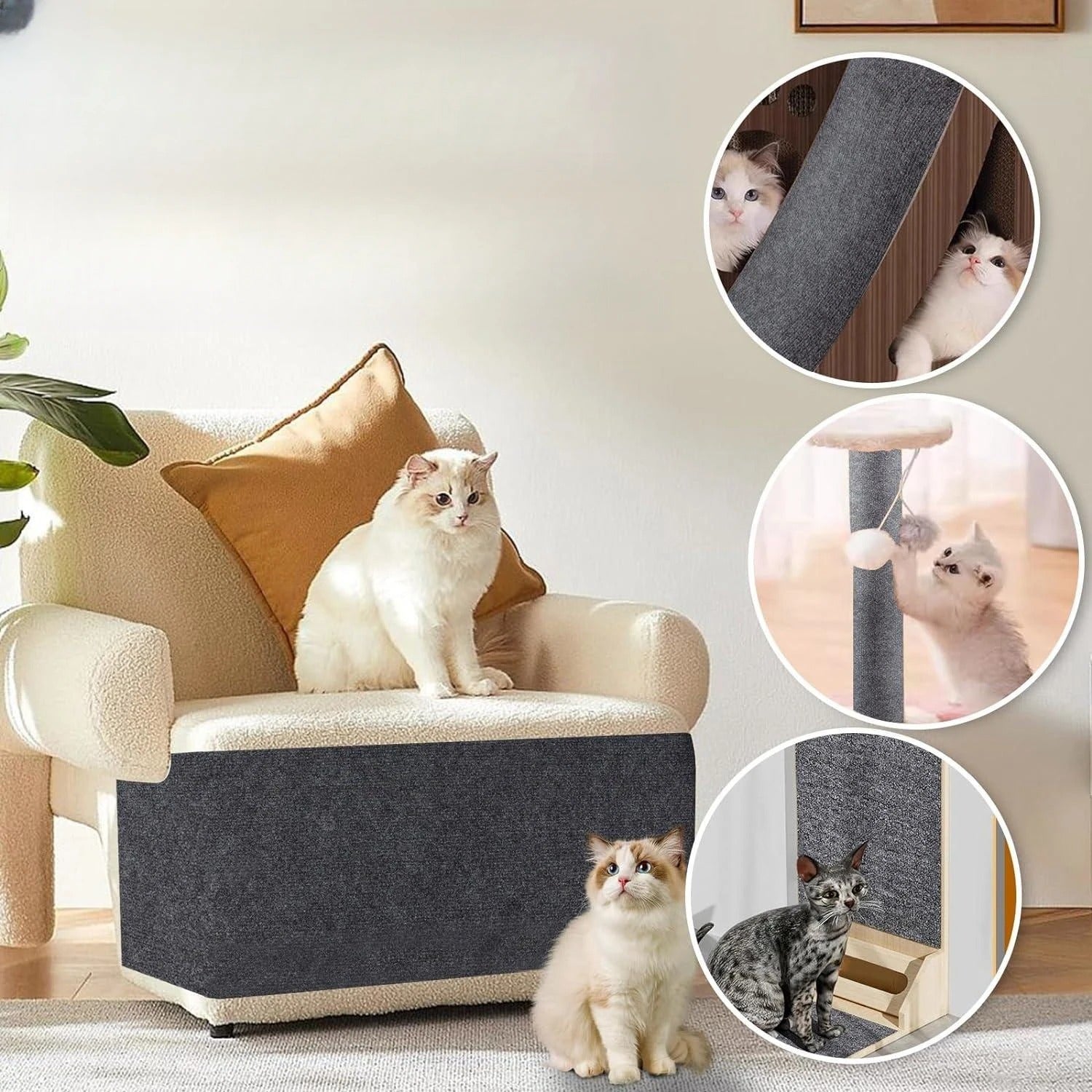 Universal Cat Scratch Guard Custom Fit Furniture Protector