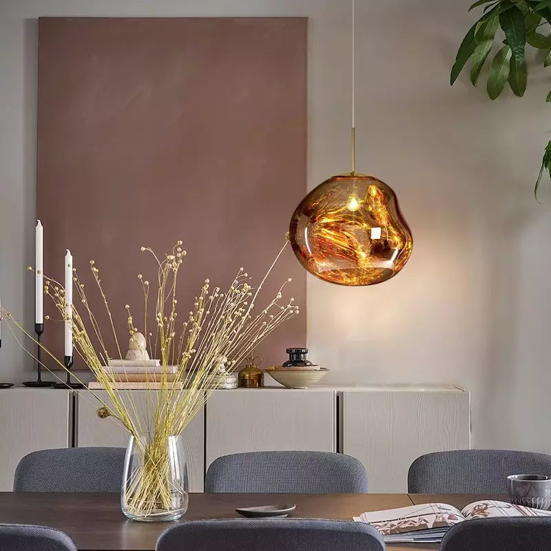 Fused Glass Effect Pendant Lamp