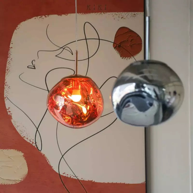 Fused Glass Effect Pendant Lamp