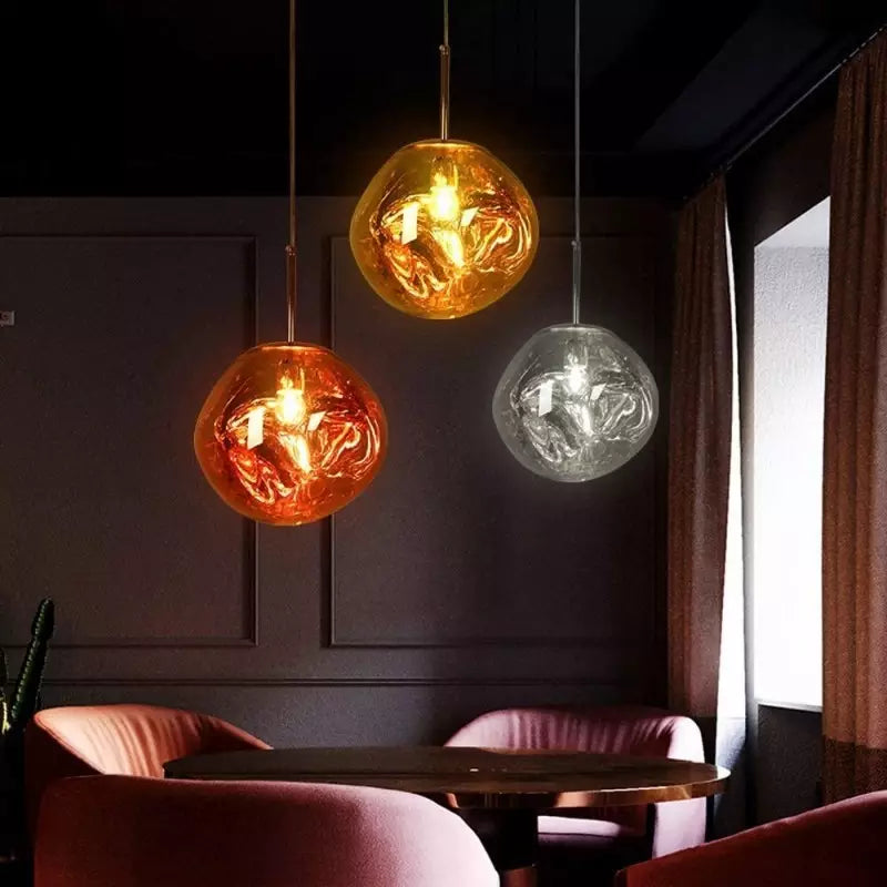 Fused Glass Effect Pendant Lamp
