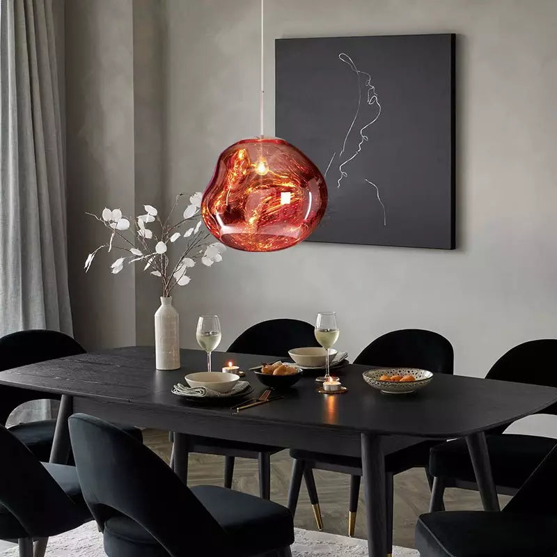 Fused Glass Effect Pendant Lamp