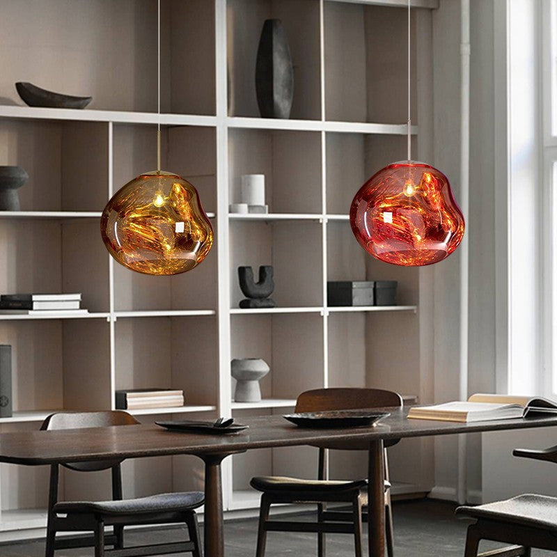 Fused Glass Effect Pendant Lamp