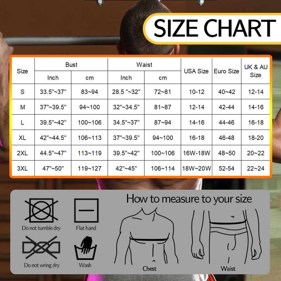 Men’s Sweat Vest Core-Shaping Fitness Vest for Faster Fat Burn