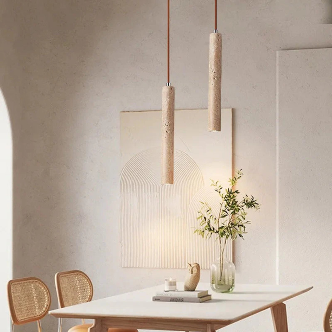 Modern Minimalist Wabi-Sabi Style LED Chandelier Pendant Light