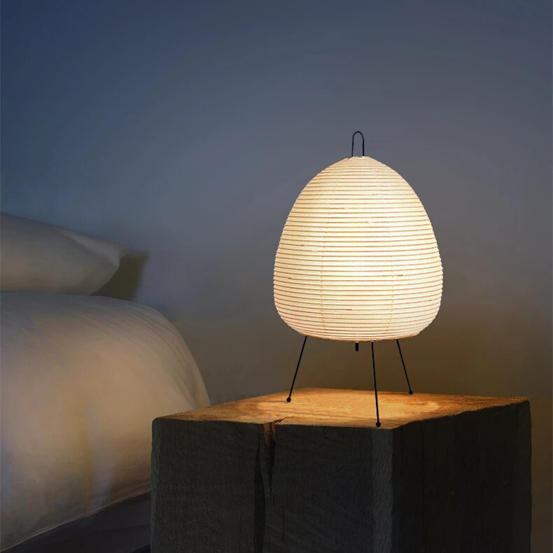 LED Japanese Rice Paper Table Lamp