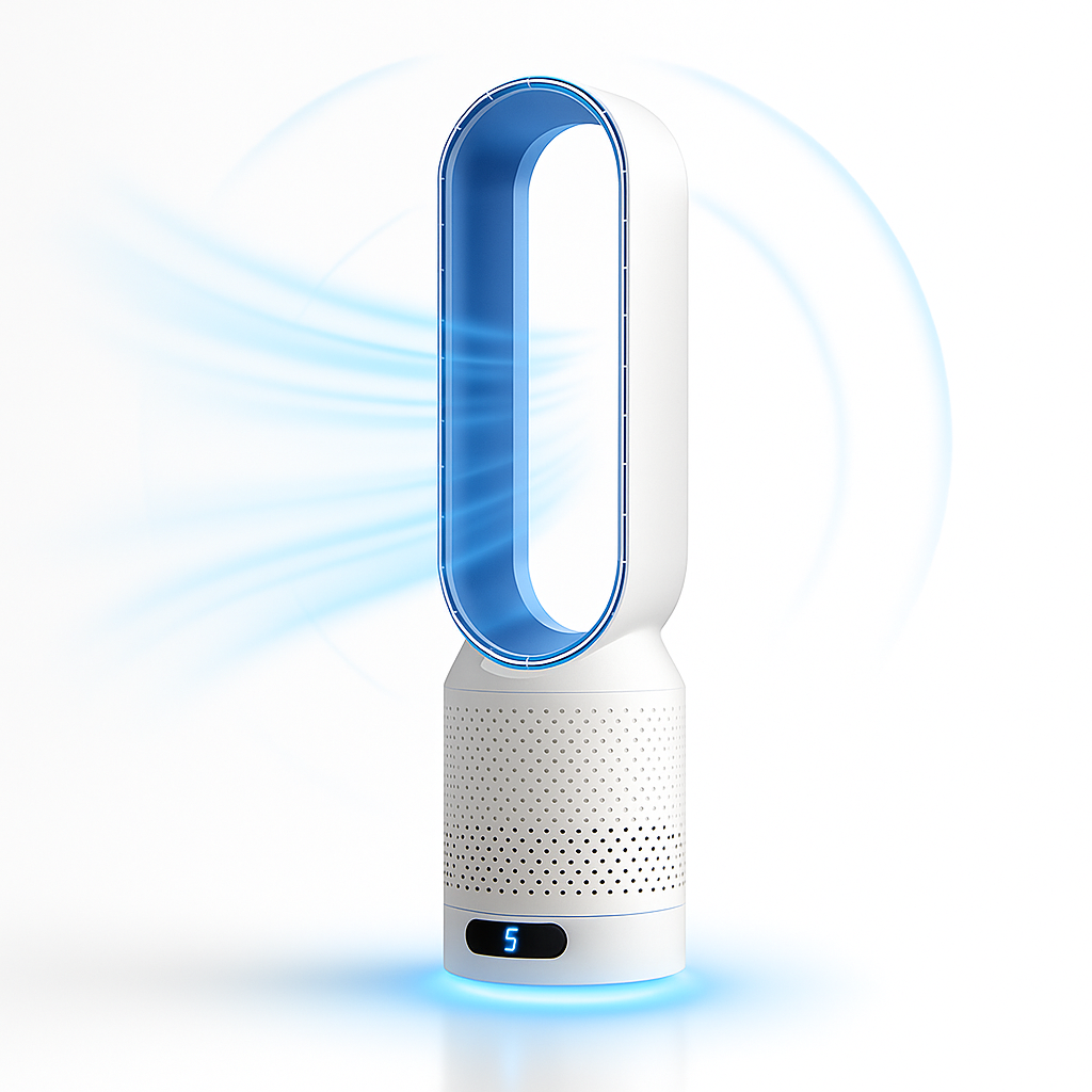 Bladeless Air Purifier Oscillating Tower Fan