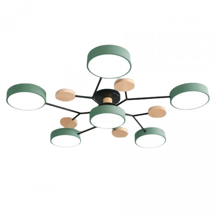 Modern LED Ceiling Light with Branched Design and Round Light Discs