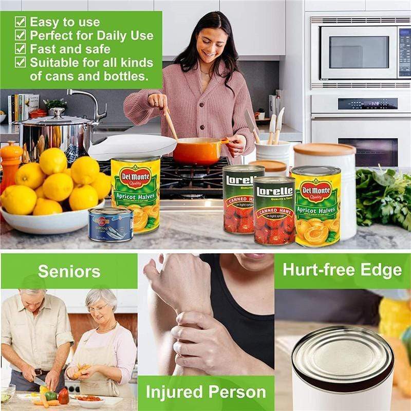 Electric One Touch Can Opener Effortless Kitchen Gadget