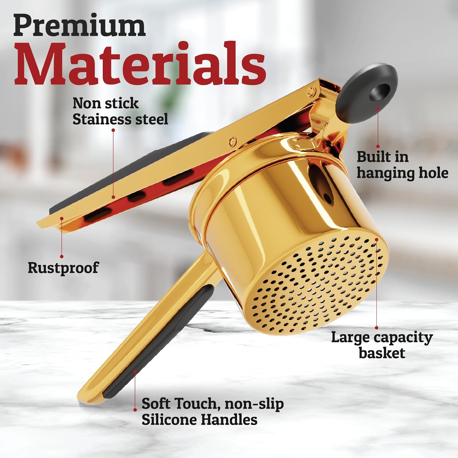 Kitchen Potato Masher Durable Tool for Easy Food Mashing