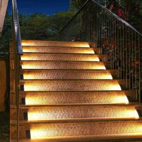 Solar Step Lights Waterproof Outdoor LED Stair Lighting