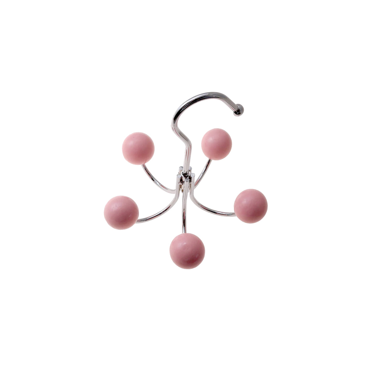 Rotating Wall Hook with Wooden Balls Compact Decorative Hook