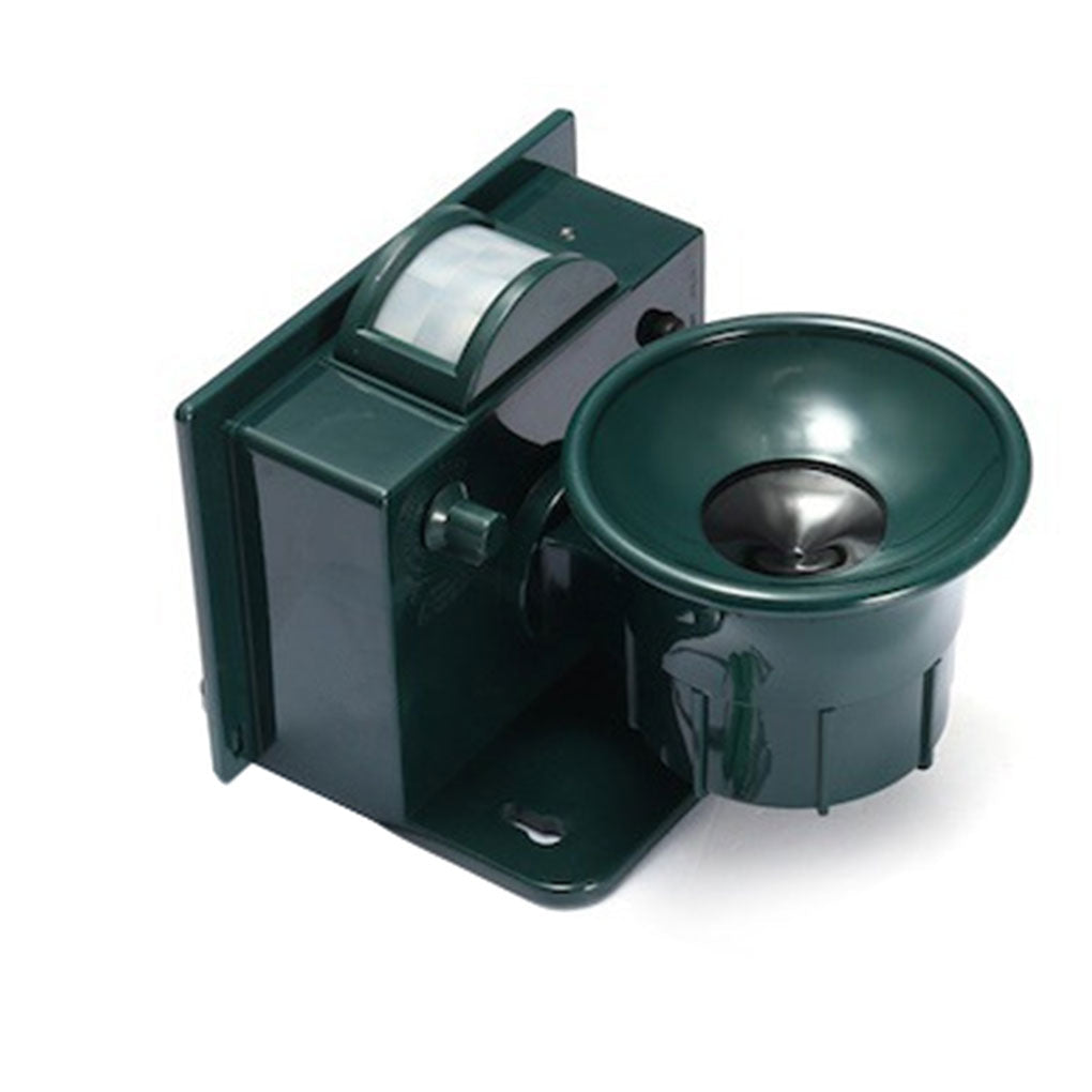 Solar Motion Bird Scarer Intelligent Sound & Ultrasonic Deterrent for Pigeons and Crows