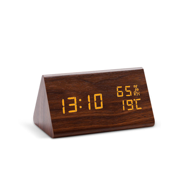 Smart LED Alarm Clock Sleek Digital Display with Temp Sensor