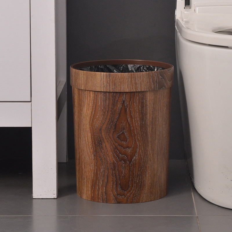 Nordic Minimalist Wooden Modern Trash Can for Home or Office