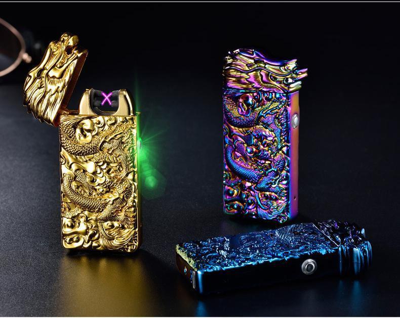 Windproof Flameless Plasma Lighter Portable USB Rechargeable