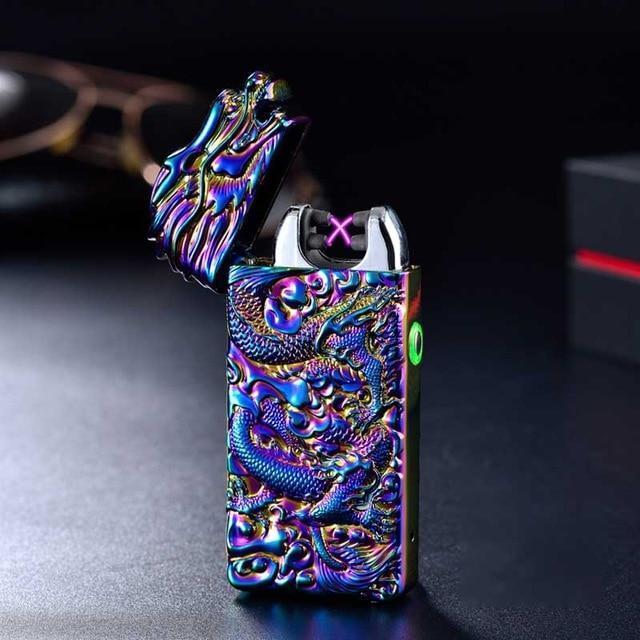 Windproof Flameless Plasma Lighter Portable USB Rechargeable