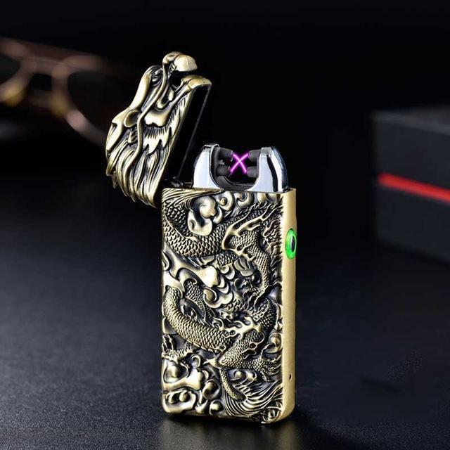Windproof Flameless Plasma Lighter Portable USB Rechargeable