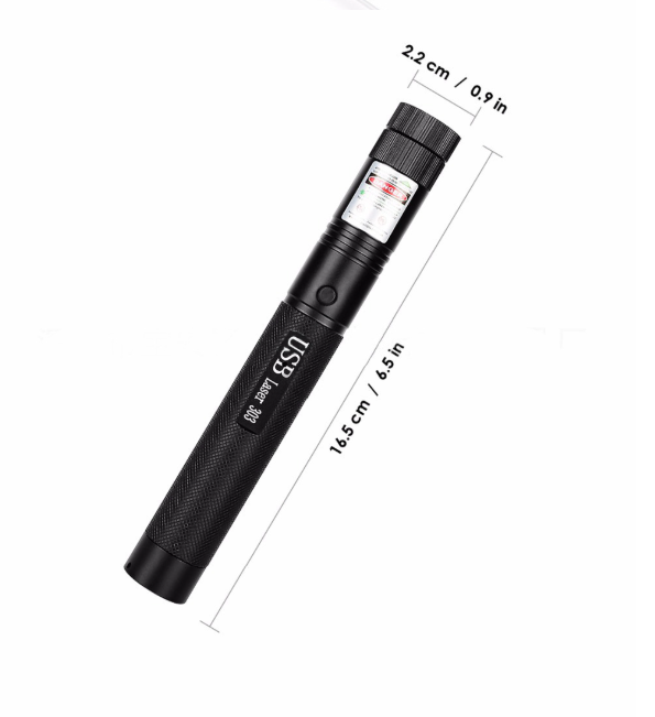 Adjustable Compact Focus Light Laser Pointer for Outdoor Use
