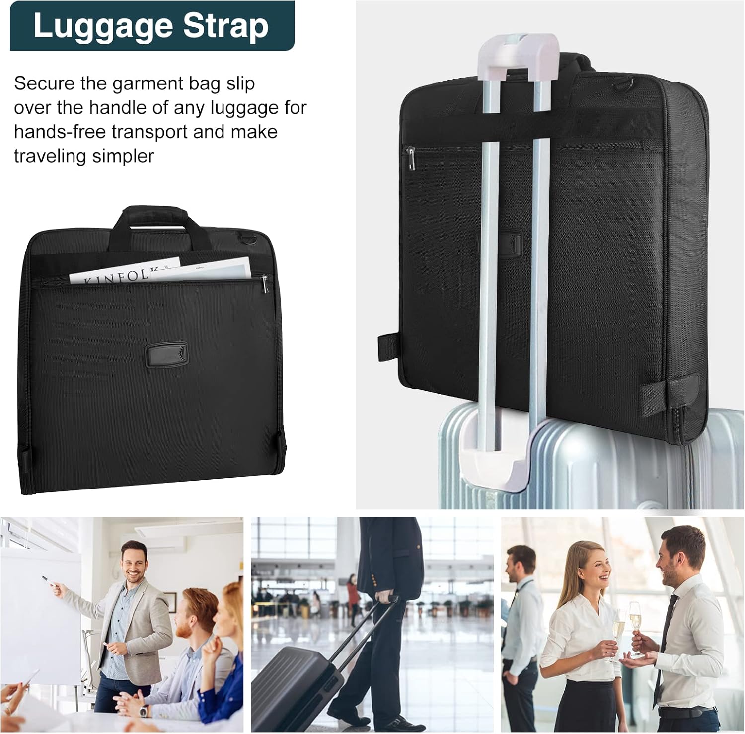 Waterproof Travel Garment Bag Foldable Carry-On Suit Case