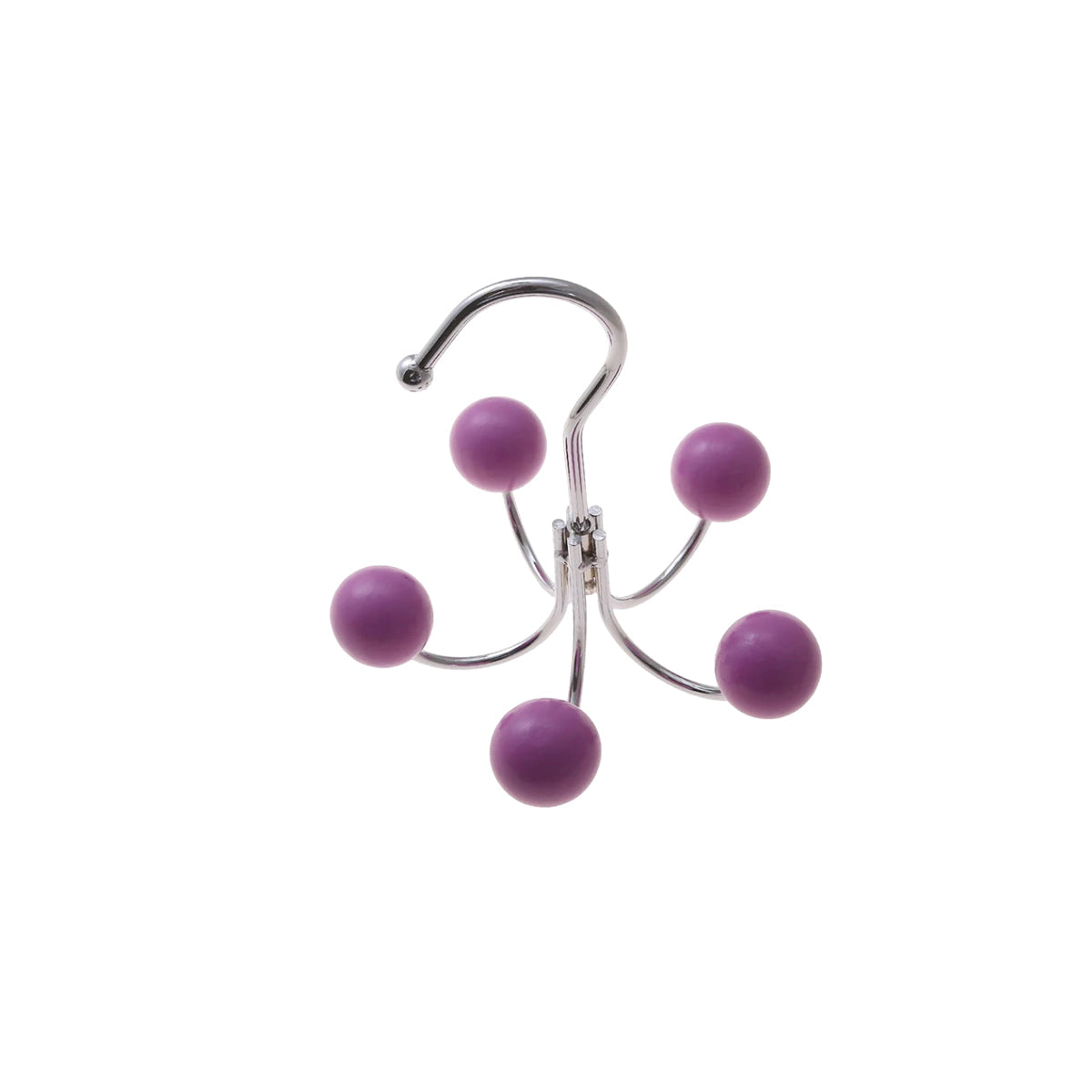 Rotating Wall Hook with Wooden Balls Compact Decorative Hook