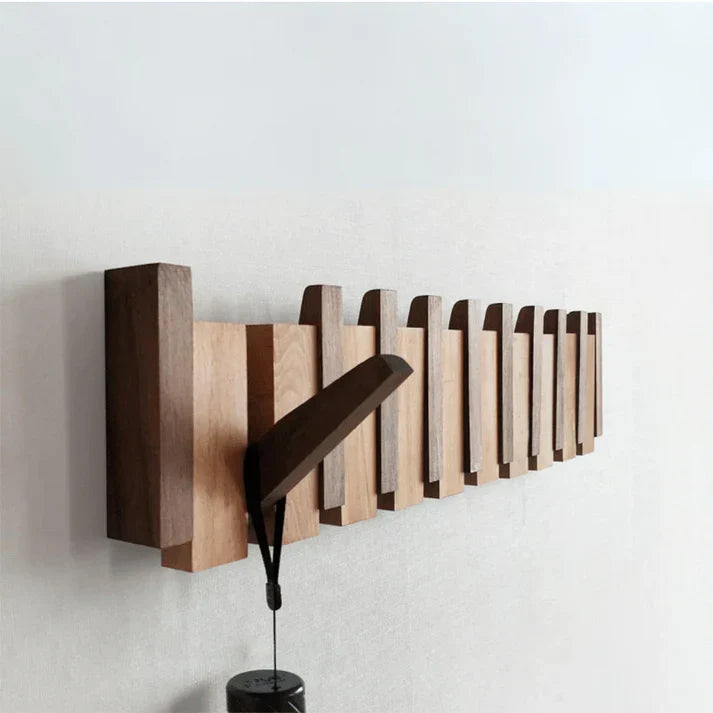 Nubil houten kapstok | Artisan houten piano kapstok