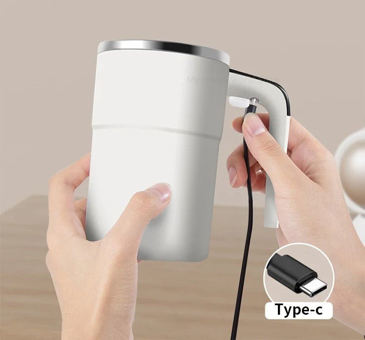 Electric Self-Stirring Coffee Cup Portable Rechargeable Mug with Temperature Display