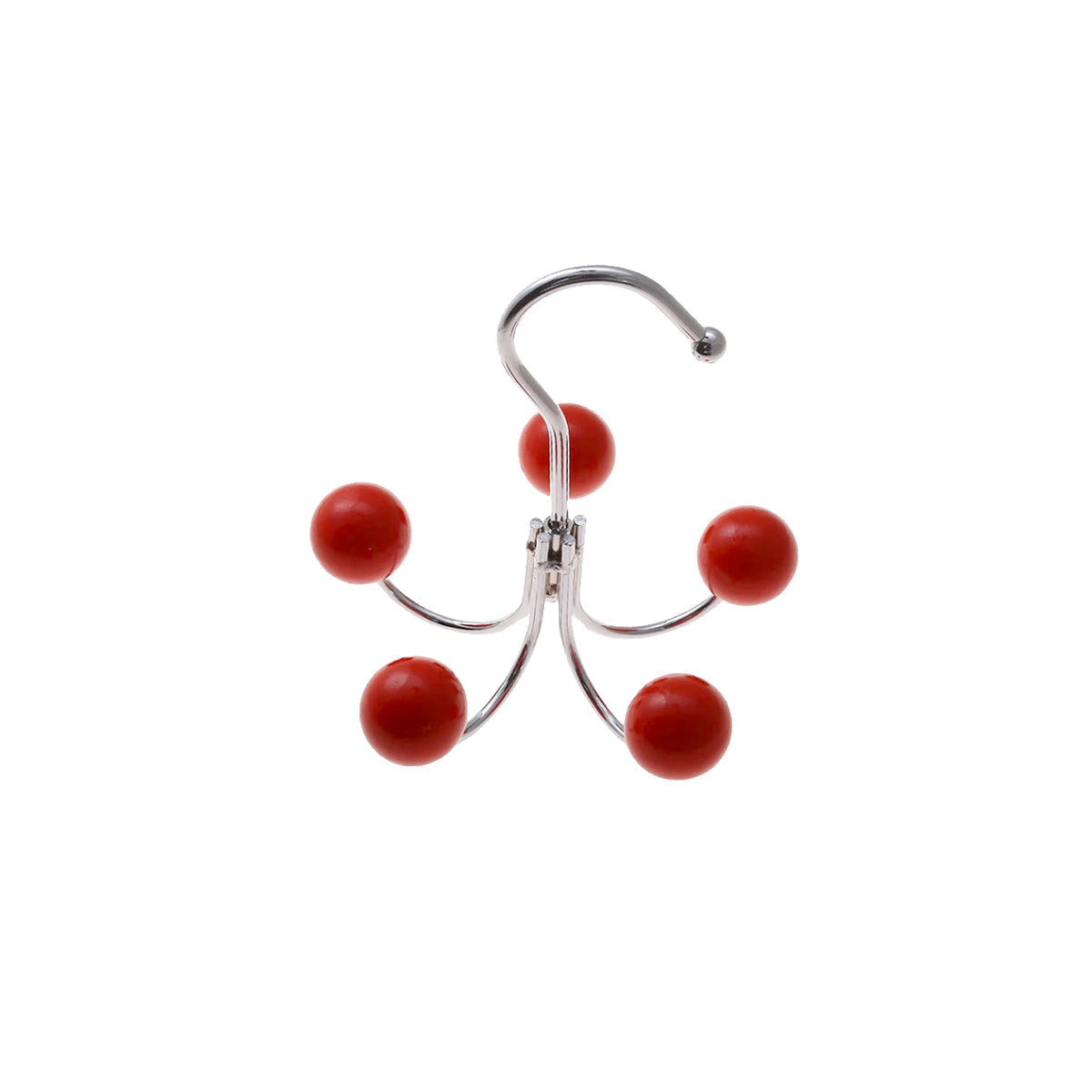 Rotating Wall Hook with Wooden Balls Compact Decorative Hook