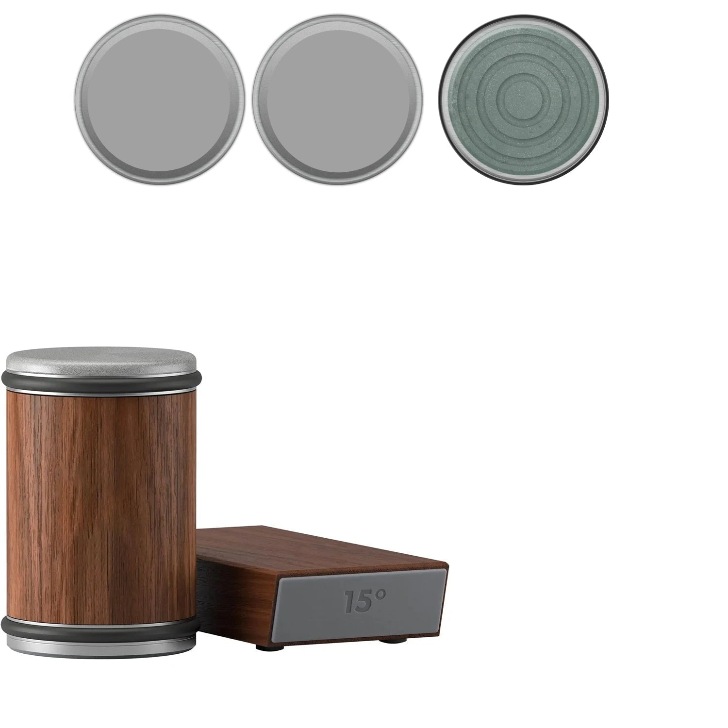 2-in-1 Rolling Knife Sharpener Dual-Angle Edge Tool with Magnetic Knife Holder