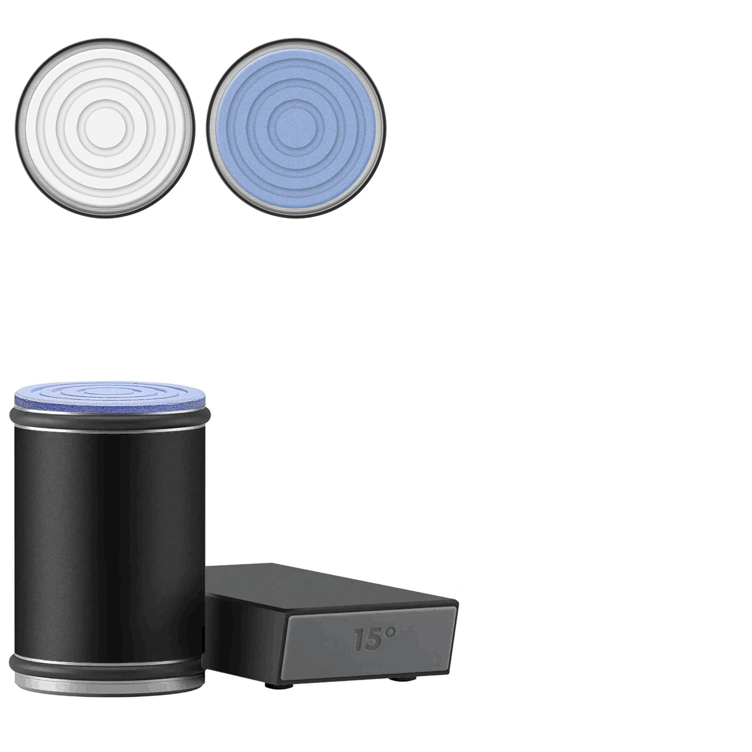 2-in-1 Rolling Knife Sharpener Dual-Angle Edge Tool with Magnetic Knife Holder