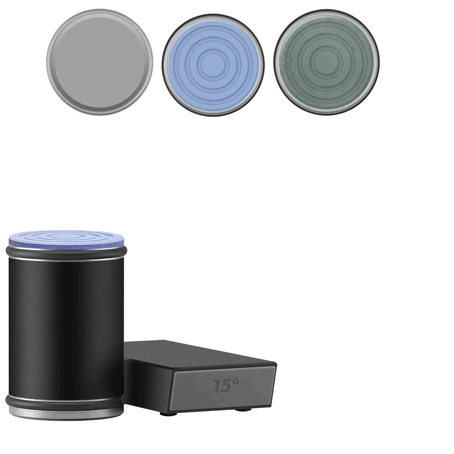 2-in-1 Rolling Knife Sharpener Dual-Angle Edge Tool with Magnetic Knife Holder