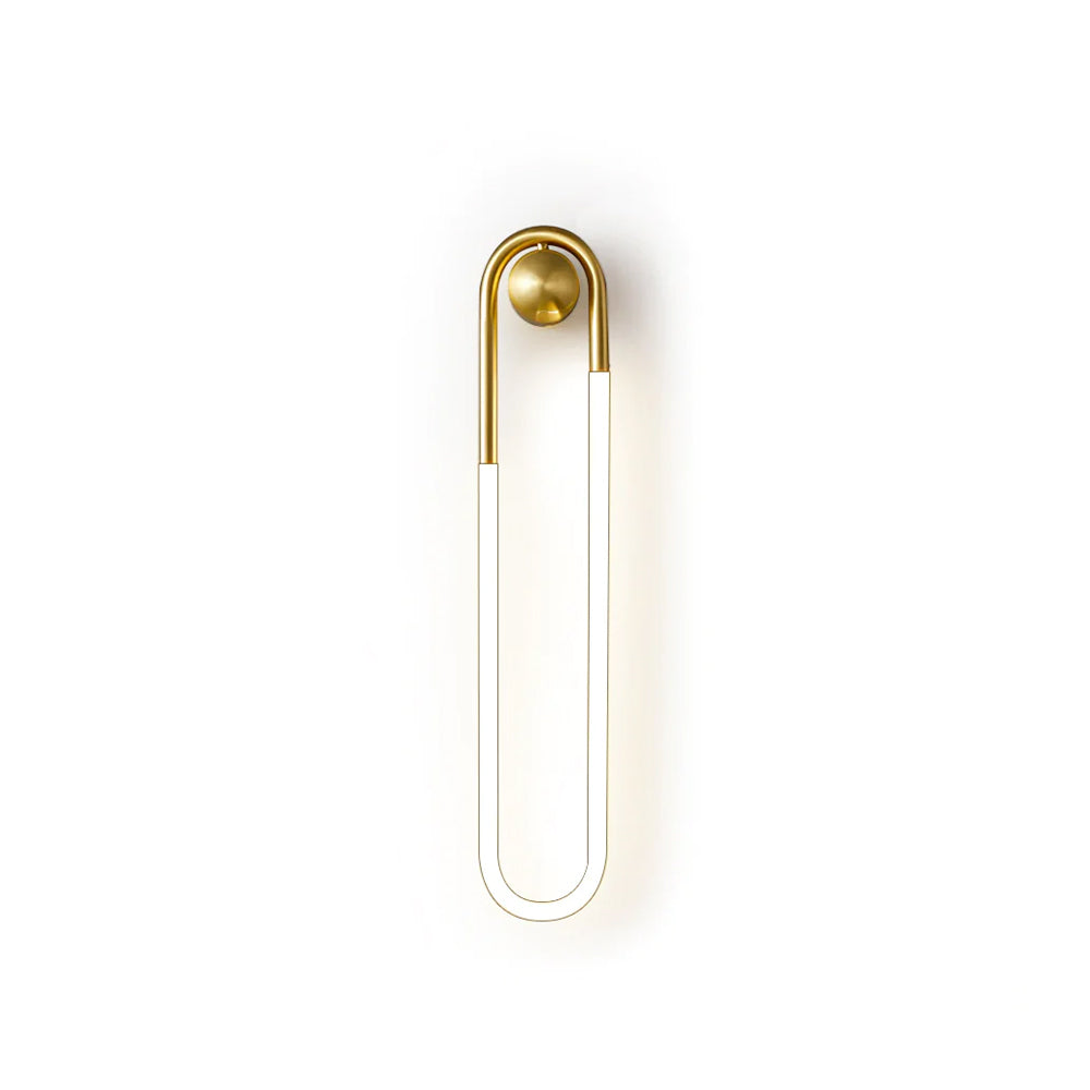 Modern LED Wall Light – Black Loop Design Indoor Fixture
