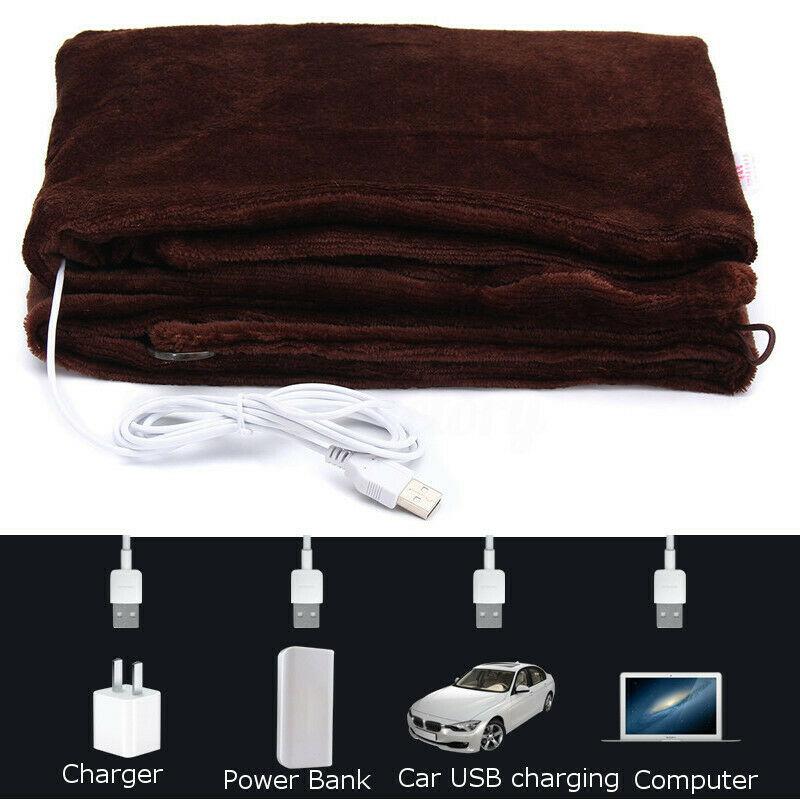USB Heating Electric Blanket Shawl for Cozy Warmth Support Wrap