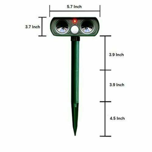 Infrared Solar Pest Repeller Smart Motion Sensor Animal Deterrent for Garden & Yard