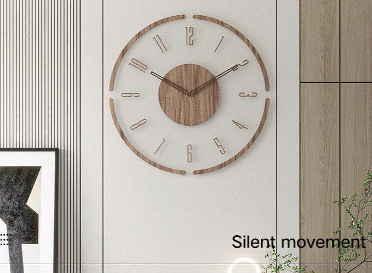 Wall Clock Scandinavian Minimalist Silent Design