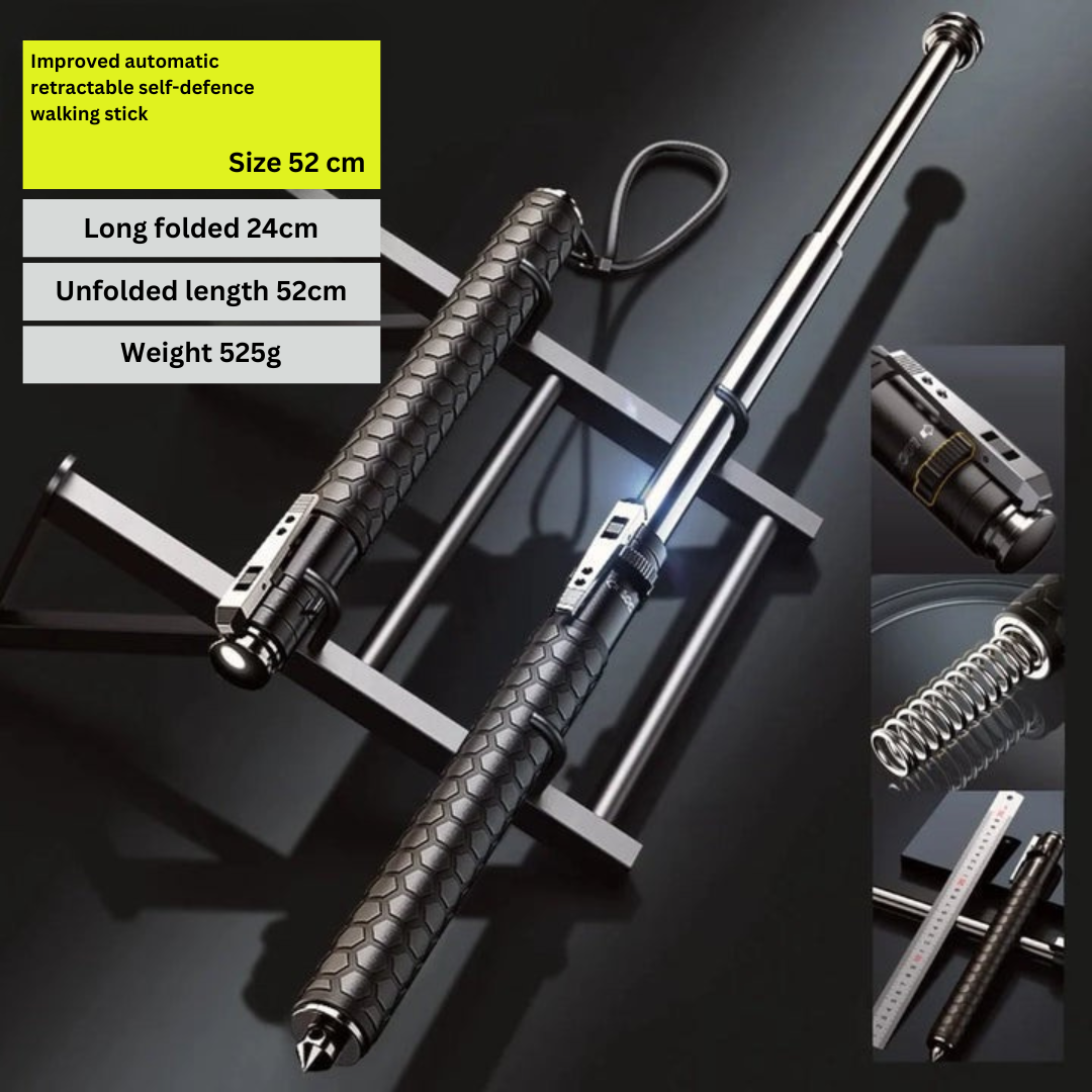 Adjustable Telescopic Walking Stick Compact Hiking and Trekking Support