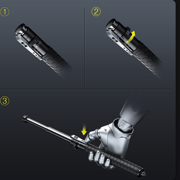 Adjustable Telescopic Walking Stick Compact Hiking and Trekking Support