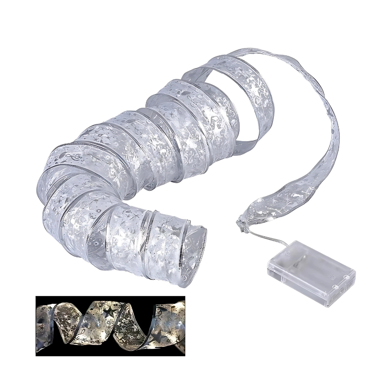 Festive Glowing Ribbon Indoor Christmas Lights for Warm Holiday Home Decoration Magic