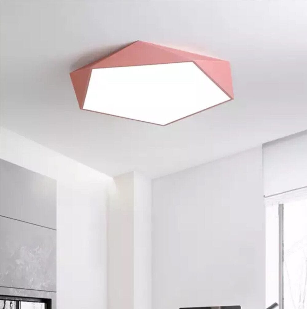 Sky Door Ceiling Light Contemporary Flush Mount with Remote Control