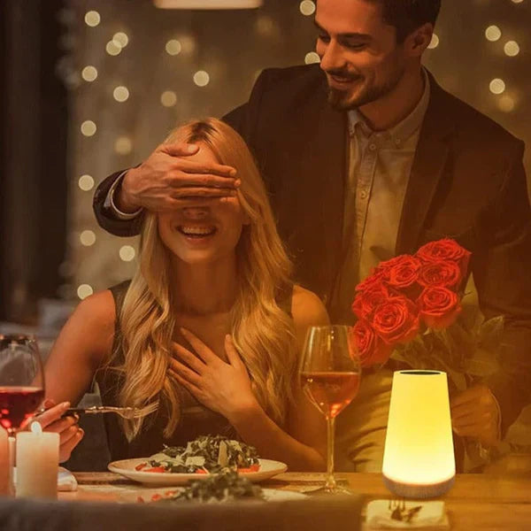 Touch-Sensor Bedside Night Light for Calm & Cozy Atmosphere