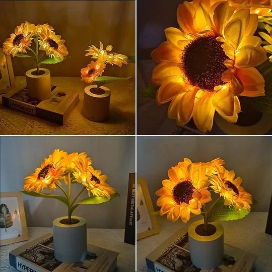 Sunflower LED Lamp Cheerful Decorative Flower Light for Gifts